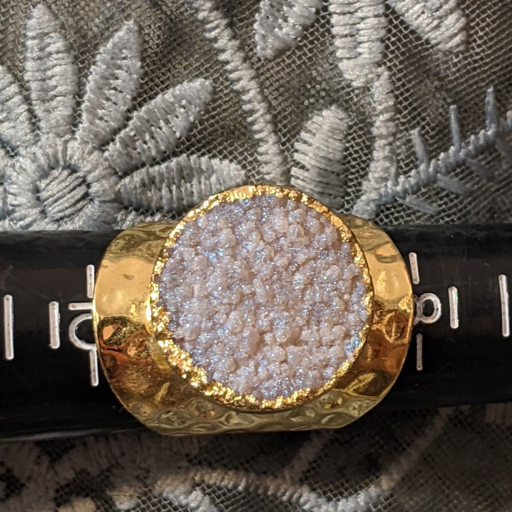 Charlene K Druzy cigar ring